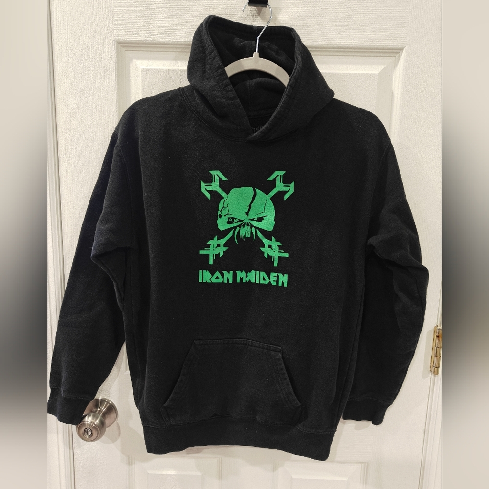 Hoodie Iron Maiden adult small black green